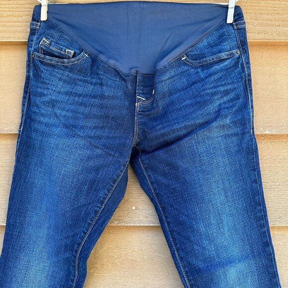 Old Navy Maternity Full Panel Skinny Blue Jeans Size 4 - Picture 2 of 11